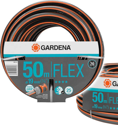 Wąż ogrodowy Gardena Comfort Flex o średnicy 19 mm 3/4" i długości 50 m 18055-20