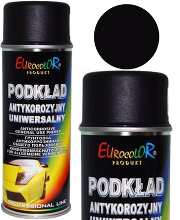 Farba podkładowa czarny połysk spray 400 ml Eurocolor RAL 9005