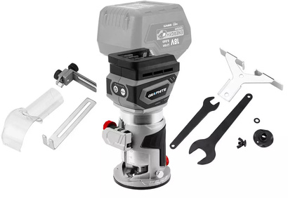 Frezarka górnowrzecionowa akumulatorowa bezszczotkowa 18V ENERGY+ Graphite 58GE140