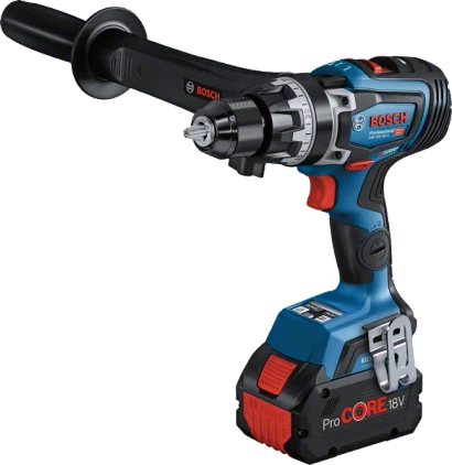 Akumulatorowa wiertarko-wkrętarka udarowa 2x8 Ah + walizka L-BOXX GSB 18V-150 C Professional Bosch