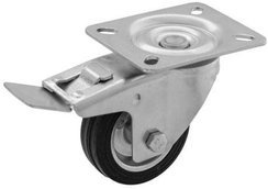 KOŁO OBROTOWE Z HAMULCEM STALOWO-GUMOWE 80 mm CKPW-SG 80W-HC