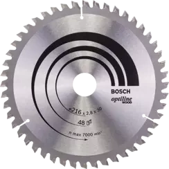 Tarcza pilarska do drewna OPTILINE WOOD Bosch 216x30 mm 48 zębów