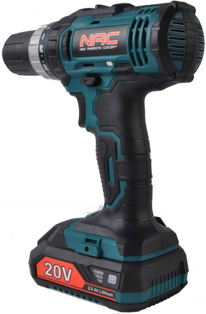 Nac wiertarko-wkrętarka akumulatorowa 20V 2x2Ah CDB2-LI-20V