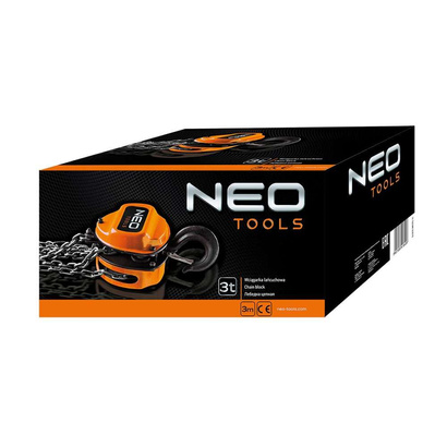 Wciągarka łańcuchowa Neo Tools 3 t o długości łańcucha 3 m 11-762
