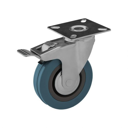 Zestaw 4 kół do wózka Rader 2x CKPA-PG 75S i 2x CKPA-PG 75S-HC