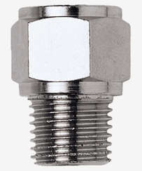 Złącze redukcyjne metalowe gwint wewnętrzny 1/2" gwint zewnętrzny 1/4"