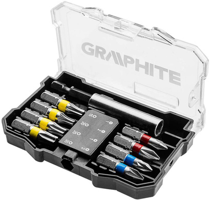 Końcówki wkrętakowe Graphite 10 sztuk
