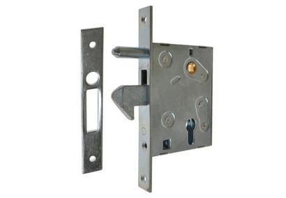 Zamek hakowy do bram przesuwnych F-60 na wkładkę 72/65 mm ZP-LO-002