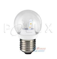 POLUX ŻARÓWKA KULA LED E27 3W CIEPŁA