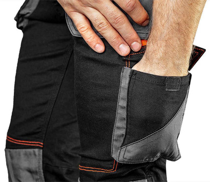 Ogrodniczki robocze HD Slim wzmocnione Oxford Neo 81-248