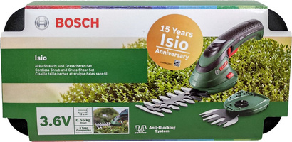 Nożyce akumulatorowe do trawy i krzewów 120mm 3,6 V Bosch Isio 3 + 2 noże