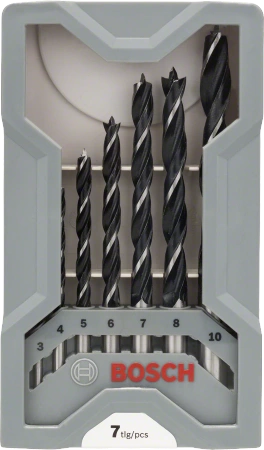Zestaw wierteł spiralnych do drewna Bosch 7 sztuk