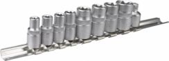 Zestaw nasadek krótkich z łbem Torx 1/4", 3/8" Topex 39D375
