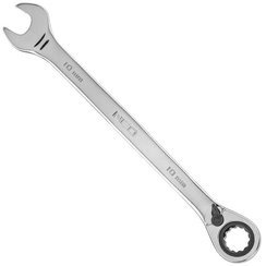 Klucz płasko-oczkowy z grzechotką i przełącznikiem ze stali CrV o rozmiarze 10 mm Neo 09-322