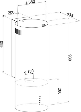 Okap kuchenny Osaka INOX