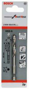 Wiertło centrujące do prowadzenia otwornic HSS-G POWER CHANGE Bosch 6,35x80 mm