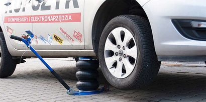 Podnośnik pneumatyczny bałwanek z ruchomym gryfem do udźwigu 3,5T Kupczyk