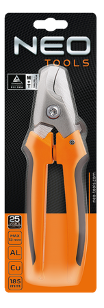Szczypce nożyce obcinak do kabli o długości 185 mm Neo 01-510