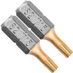 Końcówki wkrętakowe TX15 x 25 mm Graphite 2 sztuki 57H972