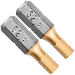 Końcówki wkrętakowe HEX4 x 25 mm Graphite 2 sztuki 57H968