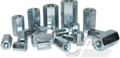 M6 nakrętki łącznikowe złączne długie ocynkowane din 6334