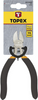 Szczypce precyzyjne boczne ze stali hartowanej o długości 115 mm Topex 32D724