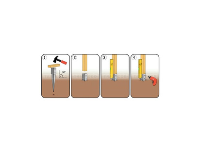 Podstawa słupa wbijana wspornik KSW o wymiarach 45 x 150 x 650 x 2 mm