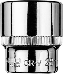 Nasadka sześciokątna krótka ze stali CrV o rozmiarze 1/2" 27 mm Neo 08-427