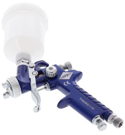 Mini pistolet lakierniczy niskociśnieniowy HVLP 2 bar dysza 0.8 mm 125 ml
