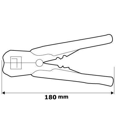Automatyczny ściągacz izolacji zaciskarka o zakresie pracy 0.5 - 6 mm2 i długości 180 mm Neo 01-534