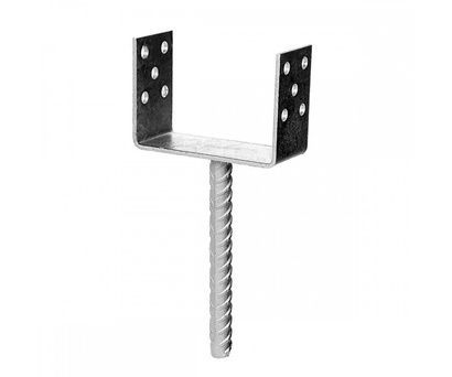 Podstawa słupa do wmurowania KSU kotwa U o wymiarach 70 x 60 x 200 x 4 mm