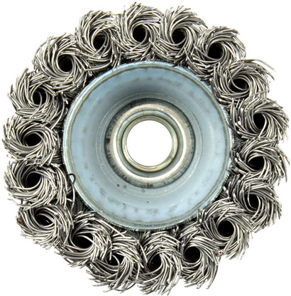 Szczotka garnkowa druciana czołowa do metalu Geko o średnicy 75 mm