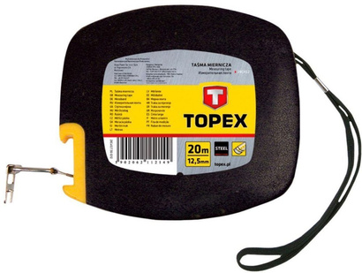 Taśma miernicza stalowa zwijana o długości 20 m Topex 28C412
