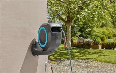 Bęben naścienny na wąż z automatycznym zwijaczem Gardena RollUp M 20 m 18610-20