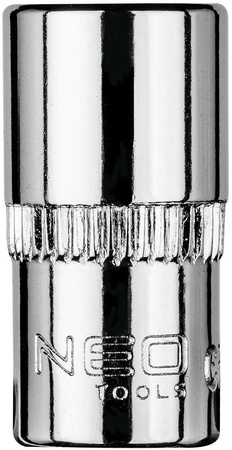 Nasadka sześciokątna krótka ze stali CrV o rozmiarze 1/4" 9 mm Neo 08-449