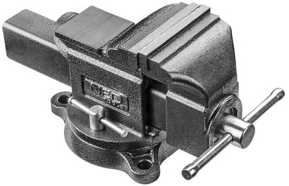 Imadło ślusarskie obrotowe żeliwne o długości szczęk 100 mm Neo 35-010