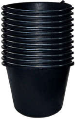 Wiadra wiaderka budowlane gospodarcze 12 L plastik 10 sztuk