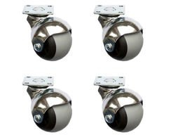 KOŁO MEBLOWE OBROTOWE KULA 50 mm  KPA-SK 50S LY - 4 SZTUKI