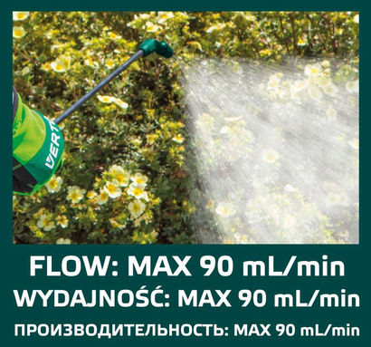 Opryskiwacz ciśnieniowy Verto o pojemności 15 L z blokadą strumienia