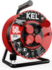 Przedłużacz elektryczny bębnowy warsztatowy o długości 50 m KEL PB-PRO/D/50M/3X1,5/H05RR-F