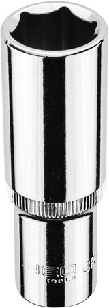 Nasadka sześciokątna długa ze stali CrV o rozmiarze 1/2" 18 mm Neo 08-468