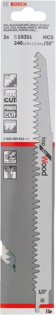 Brzeszczot do piły szablastej do drewna TOP FOR WOOD Bosch S 1531 L 2 sztuki