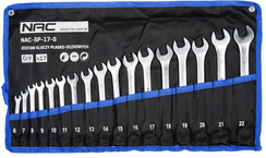 Zestaw kluczy płasko-oczkowych 6-22 mm Nac 17 el. NAC-SP-17-S