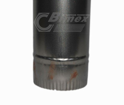 Rura piecowa do odprowadzania spalin z przewodów kominowych o średnicy 110 mm i długości 1 m