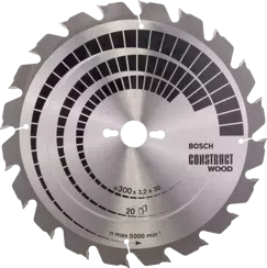Tarcza pilarska do drewna CONSTRUCT WOOD Bosch 300x30 mm 20 zębów