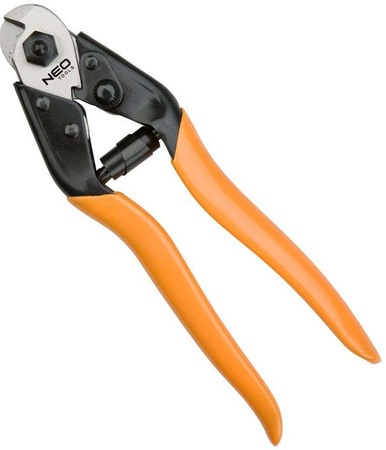 Obcinak do drutów i linek stalowych ze stali CrV o wymiarze 190 mm Neo 01-512