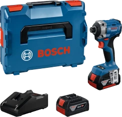 Zakrętarka akumulatorowa + 2x4,0 Ah + walizka L-BOXX GDR 18V-215 Professional Bosch