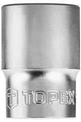 Nasadka sześciokątna krótka ze stali CrV o rozmiarze 1/2" 19 mm Topex 38D719