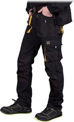 RPL BHP SPODNIE DO PASA FORECO CZARNO-ŻÓŁTE 58*