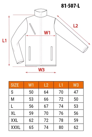 Bluza polar PREMIUM wzmocniona z Cordury czarna L NEO TOOLS 81-507-L
